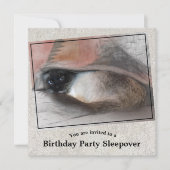 Kindergewohntes Geburtstag Siam Kitten Sleepover Einladung (Vorderseite)