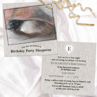 Kindergewohntes Geburtstag Siam Kitten Sleepover Einladung