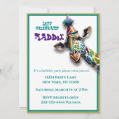 Kindergiraffe Geburtstag (Vorderseite)