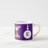Kindergiraffe Tasse personalisierter Name lila (Rechts)