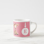 Kindergiraffe Tasse personalisierter Name Rosa (Rechts)