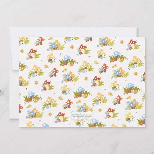 Kindergnome-Geburtstags-Party Einladung (Rückseite)