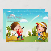 KinderGolf-Einladung Einladung (Vorne/Hinten)