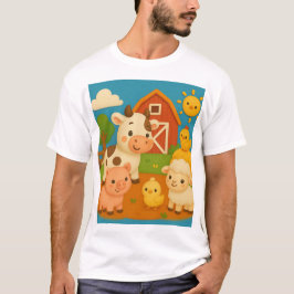 Kindergrafik im Cartoon von Kleintieren T-Shirt