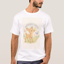 Kindergrafik. Niedlicher Cartoon Baby Deer. T-Shirt