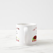 Kindergröße Teacup für Tee-Party, Ladybug-Blume Espressotasse (Rückseite)