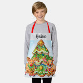 Kindergröße Weihnachtszeit Schürze (Getragen)