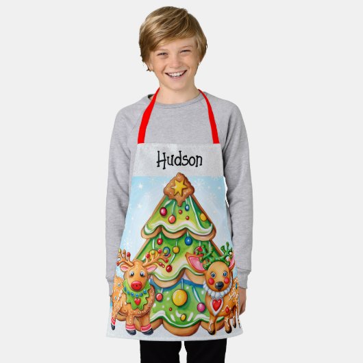 Kindergröße Weihnachtszeit Schürze (Getragen)