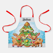 Kindergröße Weihnachtszeit Schürze (Vorderseite)