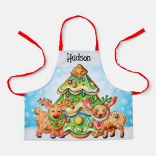 Kindergröße Weihnachtszeit Schürze