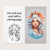 Kindergrüße und Farbgebung werden bald gut (Außenseite Aufgefaltet)