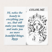 Kindergrüße und Farbgebung werden bald gut (Innenseite Aufgefaltet)