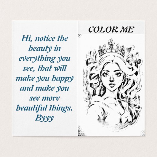 Kindergrüße und Farbgebung werden bald gut (Innenseite Aufgefaltet)