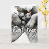 Kindergrußkarte für das erste Jahr Karte (Gelbe Blume)