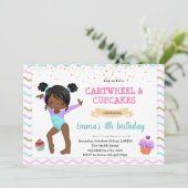 Kindergymnastik-Party Einladung (Stehend Vorderseite)