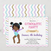 Kindergymnastik-Party Einladung (Vorne/Hinten)