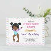 Kindergymnastik-Party Einladung (Stehend Vorderseite)