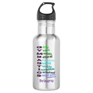 Kindergymnastik personalisiert trinkflasche