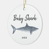 Kinderhaie Personalisiert Doo Doo Doo Doo Keramik Ornament (Links)