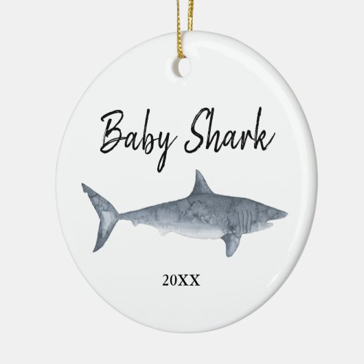 Kinderhaie Personalisiert Doo Doo Doo Doo Keramik Ornament (Links)