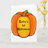 KinderHalloween Karte (Gelbe Blume)