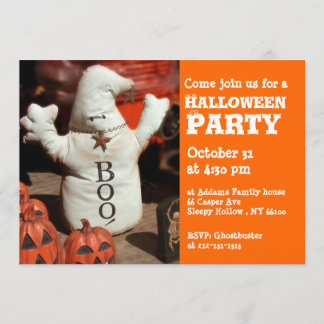 KinderHalloween-Party-Einladungs-GeistBoo Einladung
