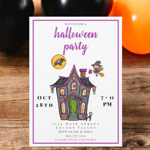 KinderHalloween-Party im Spuk Haus Einladung