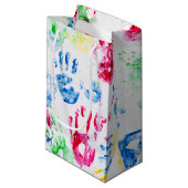 Kinderhandschrift Kleine Geschenktüte (Vorderseite Schrägansicht)