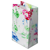 Kinderhandschrift Kleine Geschenktüte (Rückseite Schrägansicht)