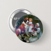 Kinderhaustier-Hundekatzen-Malen Button (Vorne & Hinten)