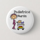 Kinderheilkunde-Krankenschwester-T - Shirts und Button (Vorderseite)