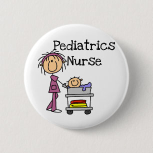 Kinderheilkunde-Krankenschwester-T - Shirts und Button