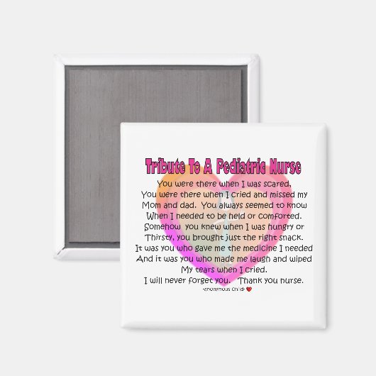 Kinderheilkunde Magnet (Vorderseite/Rückseite)