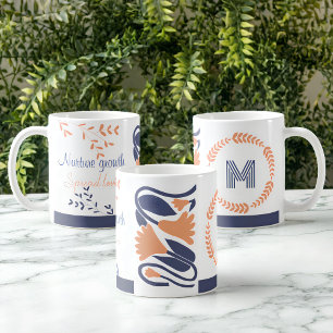 Kinderheilkunde und Blüte: Personalisiertes Monogr Kaffeetasse