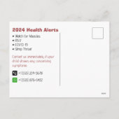 Kinderheiltipps für Kinder Feiertagspostkarte (Rückseite)