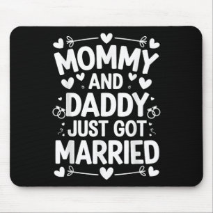 Kinderheirat Brautbräutigam Mommy and Daddy Mousepad