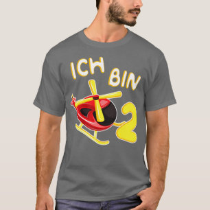Kinderhelikopter Kindergeburtstag 2 Geburtstag T-Shirt