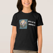 Kinderhemd mit Friedenssymbol Tri-Blend Shirt (Vorderseite)