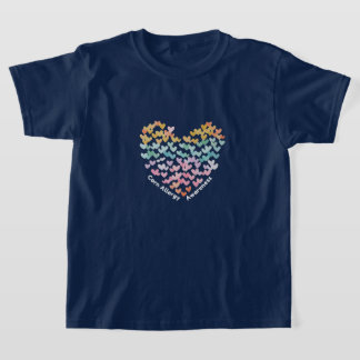 Kinderherz Maisallergie-Bewusstsein T-Shirt