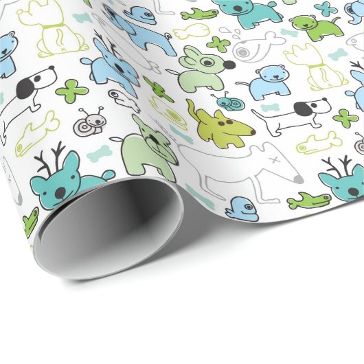 Kinderhintergrund Geschenkpapier (Rolleneckpunkt)