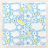 Kinderhintergrund Glasuntersetzer (Vorderseite)