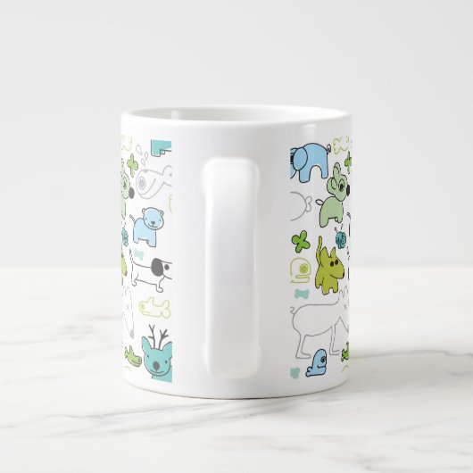 Kinderhintergrund Jumbo-Tasse (Rückseite)