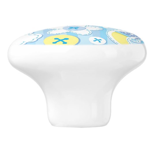 Kinderhintergrund Keramikknauf (Seitenansicht)