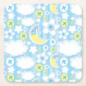 Kinderhintergrund Rechteckiger Pappuntersetzer (Vorderseite)