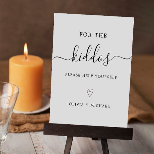 Kinderhochzeit - Für die Kinder Sockelschild