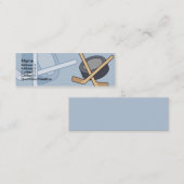 Kinderhockey-Spieler-dünne Visitenkarten Mini Visitenkarte (Vorne/Hinten)