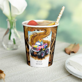 Kinderhornfahrer Geburtstag Pappbecher