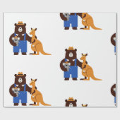 Kinderillustration Geschenkpapier (Flach)