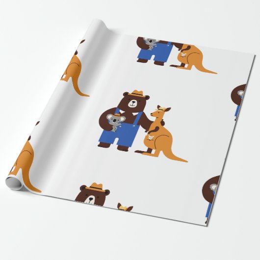Kinderillustration Geschenkpapier (Ungerollt)
