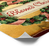 KINDERJESUS MIT ANGELN UND CHRISTMAS KROWNS POSTER (Ecke)